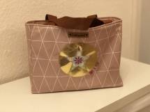 Kleiner Shopper Rosa/Gold